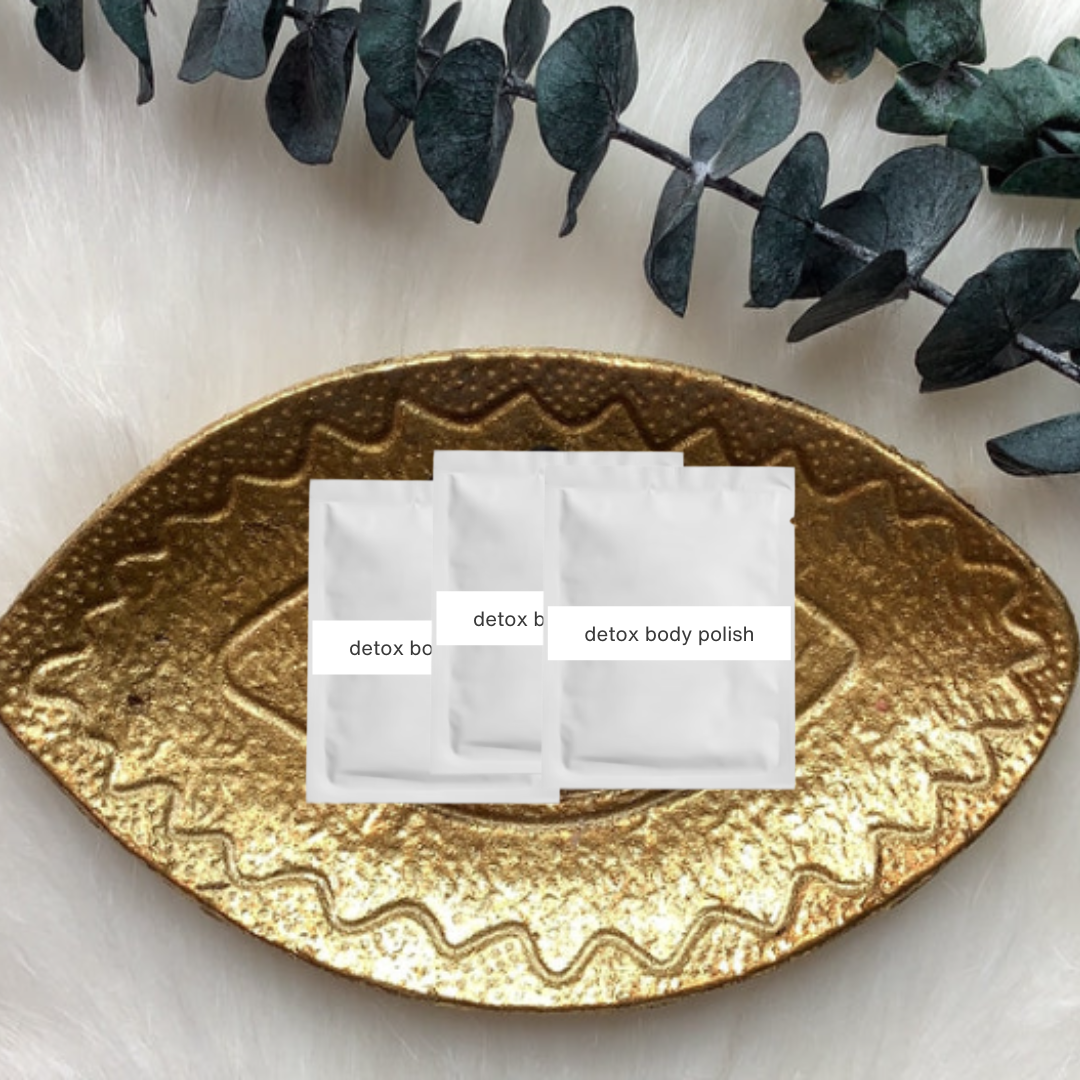 Body Exfoliate and Moisturize: Detox Salt Body Polish + Shaving Cream