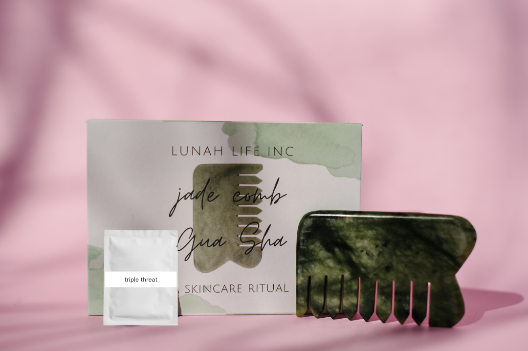 INTRO GUA SHA TOOL Jade Comb