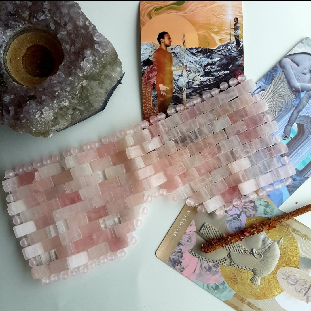 Luxe Rose Quartz Eye Mask