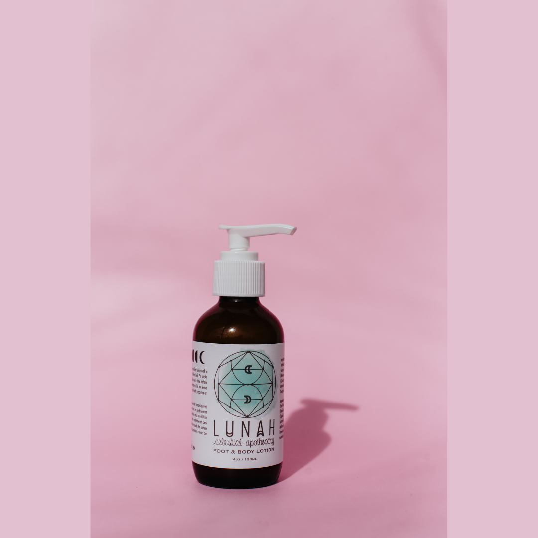 Moisturize + Heal: Fresh Foot + body Lotion with immunity essential oil blend