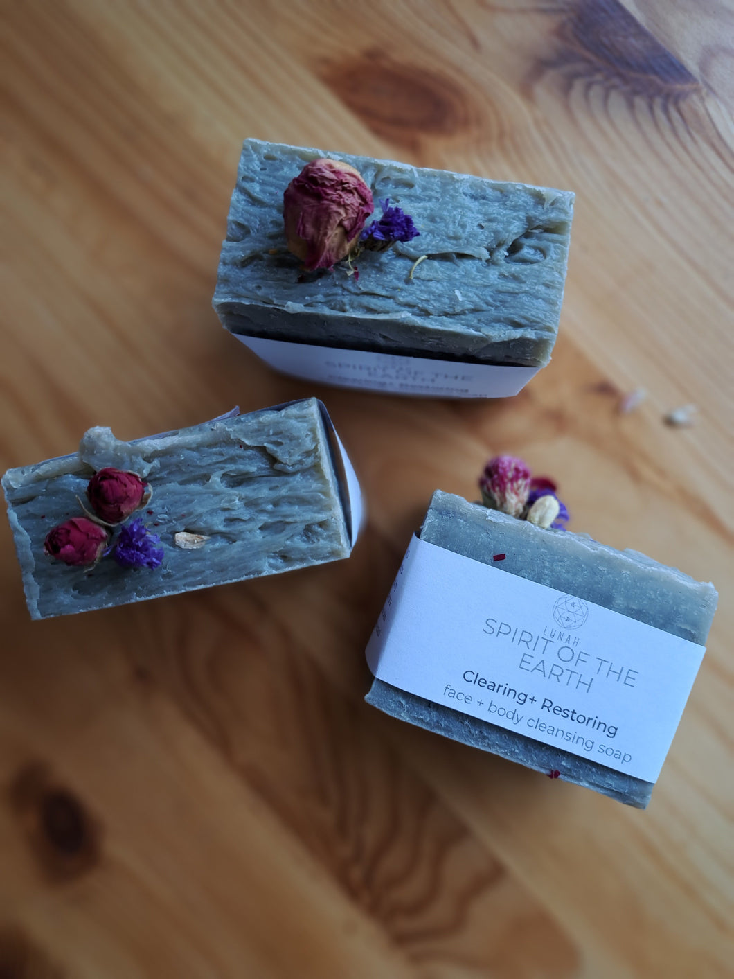 WS Spirit of the Earth Charcoal Face and Body Cleansing Soap bar to restore and hydrate your skin