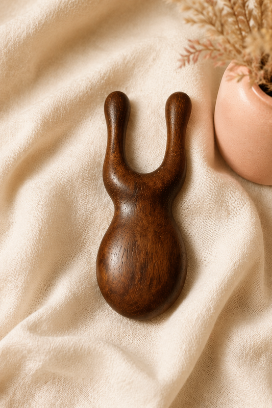 Beechwood gua sha facial tool