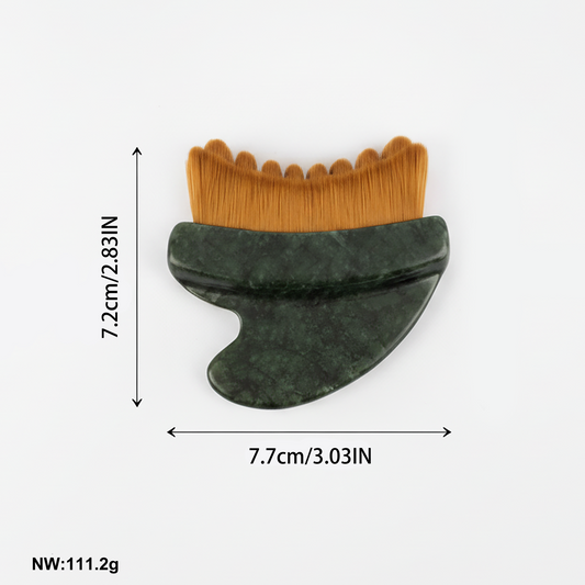 Jade & Bristle Lymphatic Facial Brush