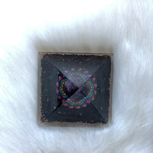 Load image into Gallery viewer, Orgone Tourmaline with Amethyst Sphere Pyramid
